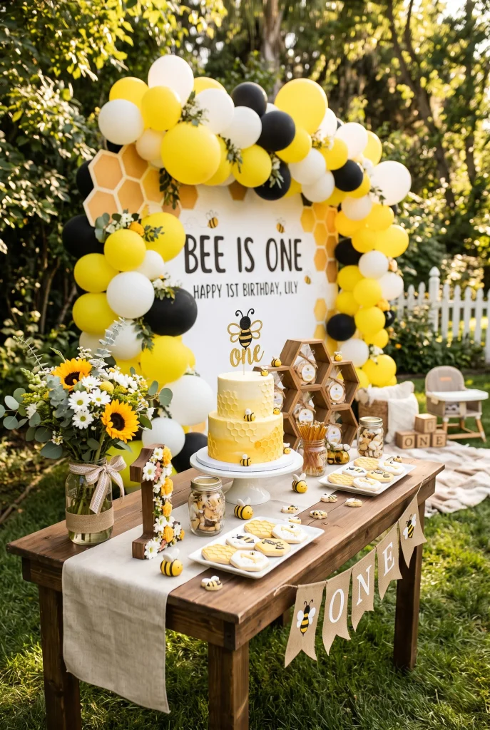 13 Boy First Birthday Party Ideas He'll Love 13 12. Honey Bee Bee is ONE Theme