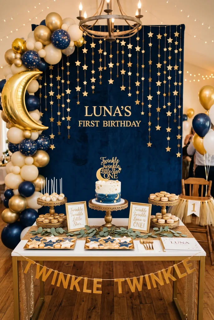 13 Boy First Birthday Party Ideas He'll Love 6 5. Twinkle Twinkle Little Star